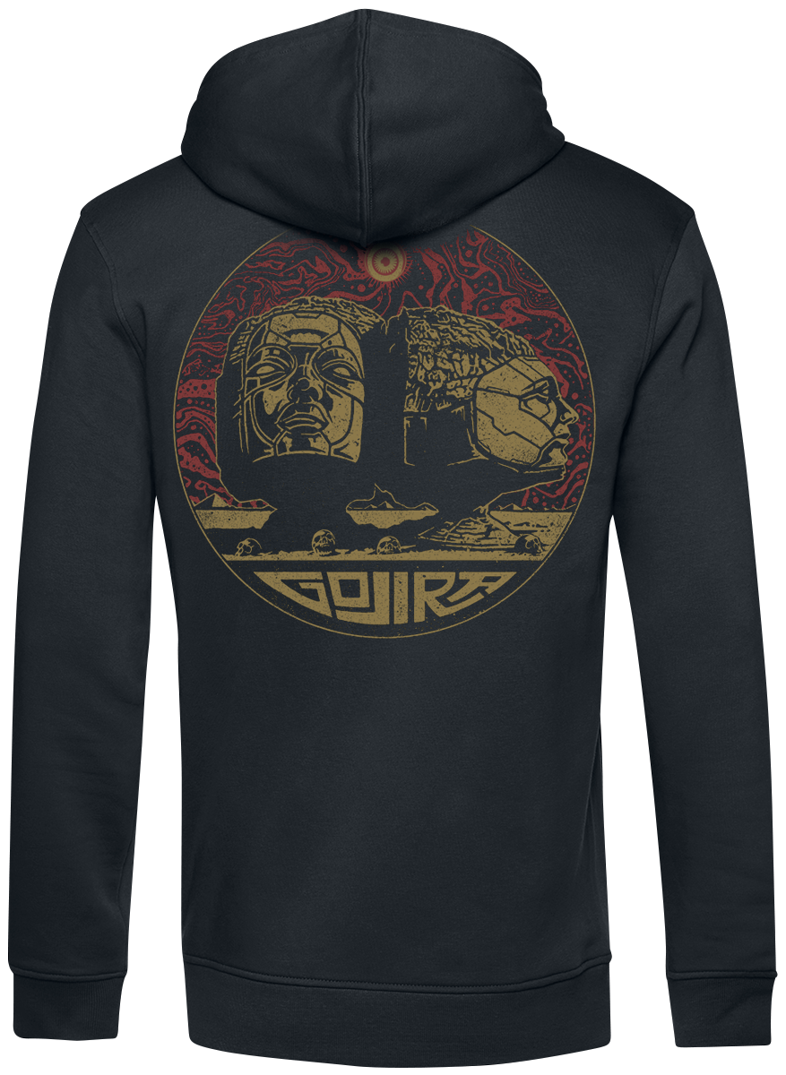 Sweat-shirt à capuche  de Gojira - Distopia Statue - S à 3XL - pour Homme - noir - Gojira - View 2