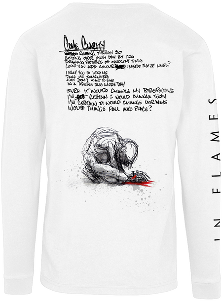 T-shirt manches longues  de In Flames - Come Clarity Lyrcis - S à XXL - pour Homme - blanc - In Flames - View 2