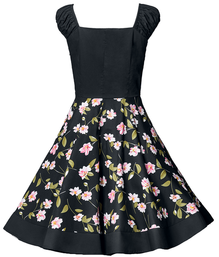 Robe mi-longue Rockabilly de Belsira - Vintage Kleid - M à 3XL - pour Femme - noir - Belsira - View 2