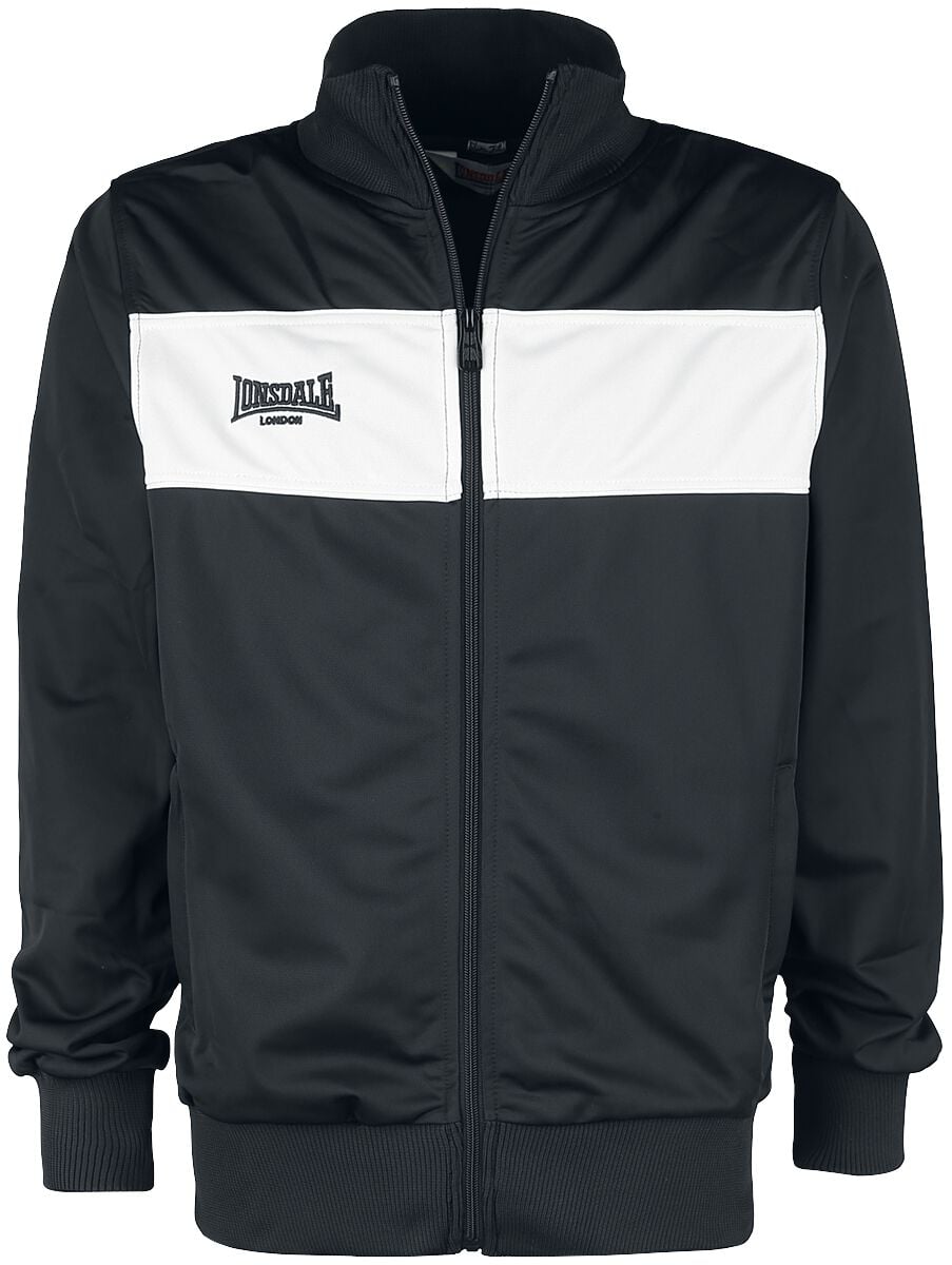 Haut de survêtement Rockabilly de Lonsdale London - Alnwick - S à 4XL - pour Homme - noir - Lonsdale London