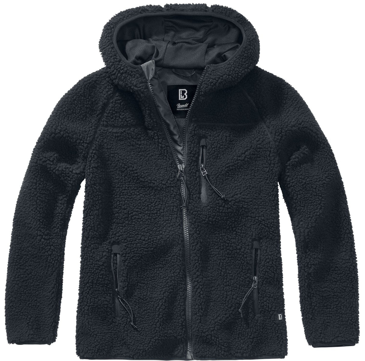 Veste Polaire  de Brandit - Veste Polaire À Capuche - XS à 3XL - pour Femme - noir - Brandit