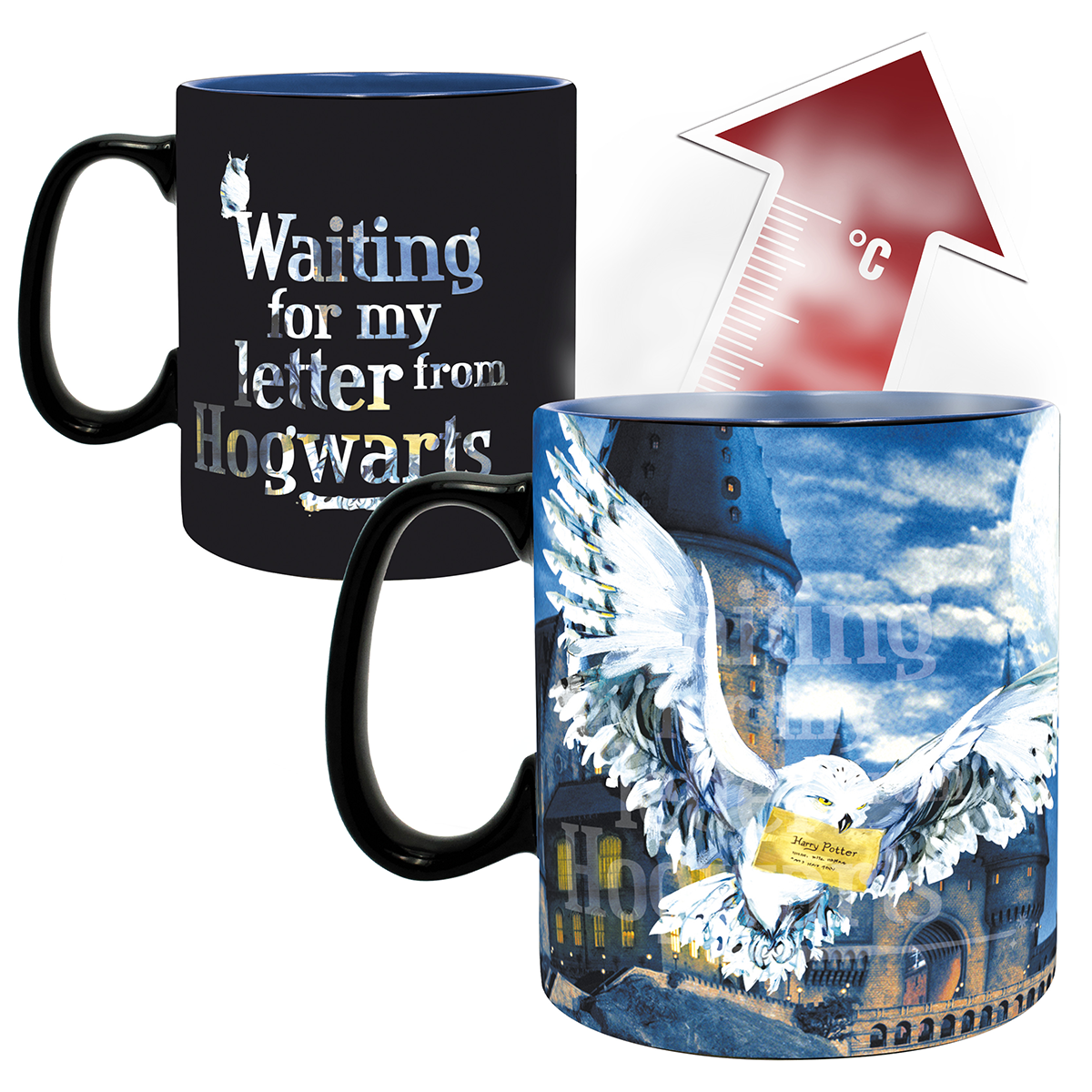 Mug  de Harry Potter - Lettre - Mug Thermo-Réactif - pour Unisexe - multicolore - Harry Potter - View 2