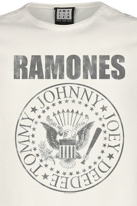 T-Shirt Manches courtes  de Ramones - Amplified Collection - Vintage Shield - S à 3XL - pour Homme - blanc - Ramones - View 2