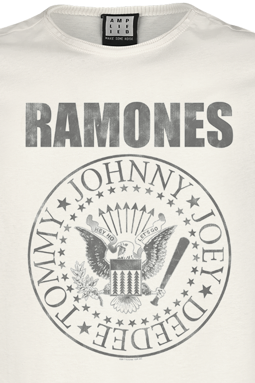 T-Shirt Manches courtes  de Ramones - Amplified Collection - Vintage Shield - S à 3XL - pour Homme - blanc - Ramones - View 2