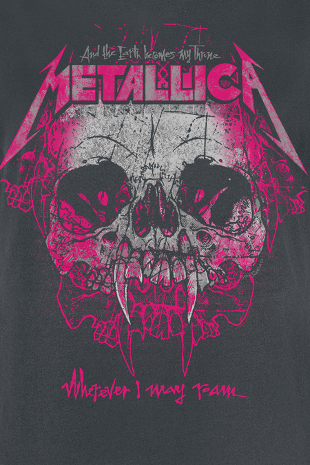 Robe courte  de Metallica - Amplified Collection - Wherever I May Roam Pink Ink - S à XXL - pour Femme - anthracite - metallica - View 2