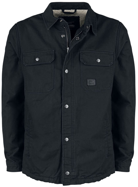 Veste mi-saison  de Vintage Industries - Dean Sherpa - S à 3XL - pour Homme - noir - Vintage Industries