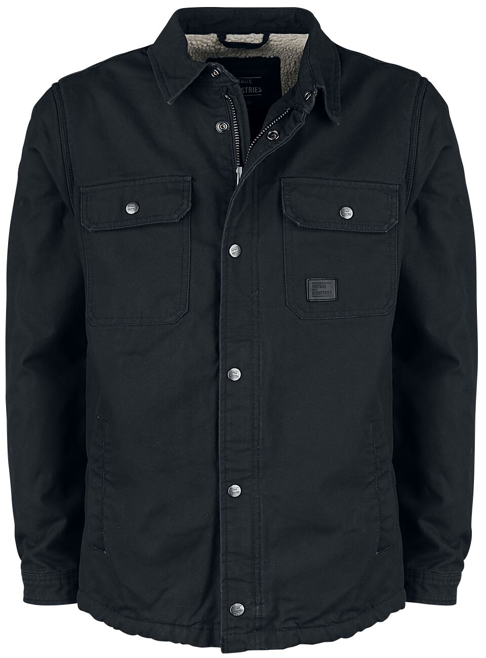 Veste mi-saison  de Vintage Industries - Dean Sherpa - S à 3XL - pour Homme - noir - Vintage Industries