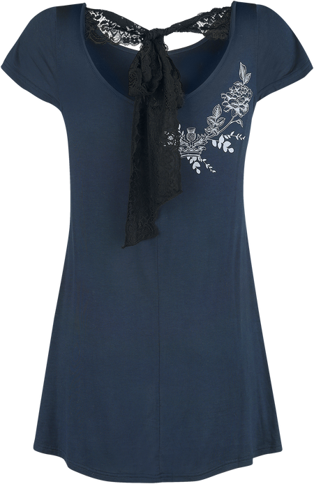 T-Shirt Manches courtes  de Outlander - Libellule - XS à S - pour Femme - bleu - Outlander - View 2