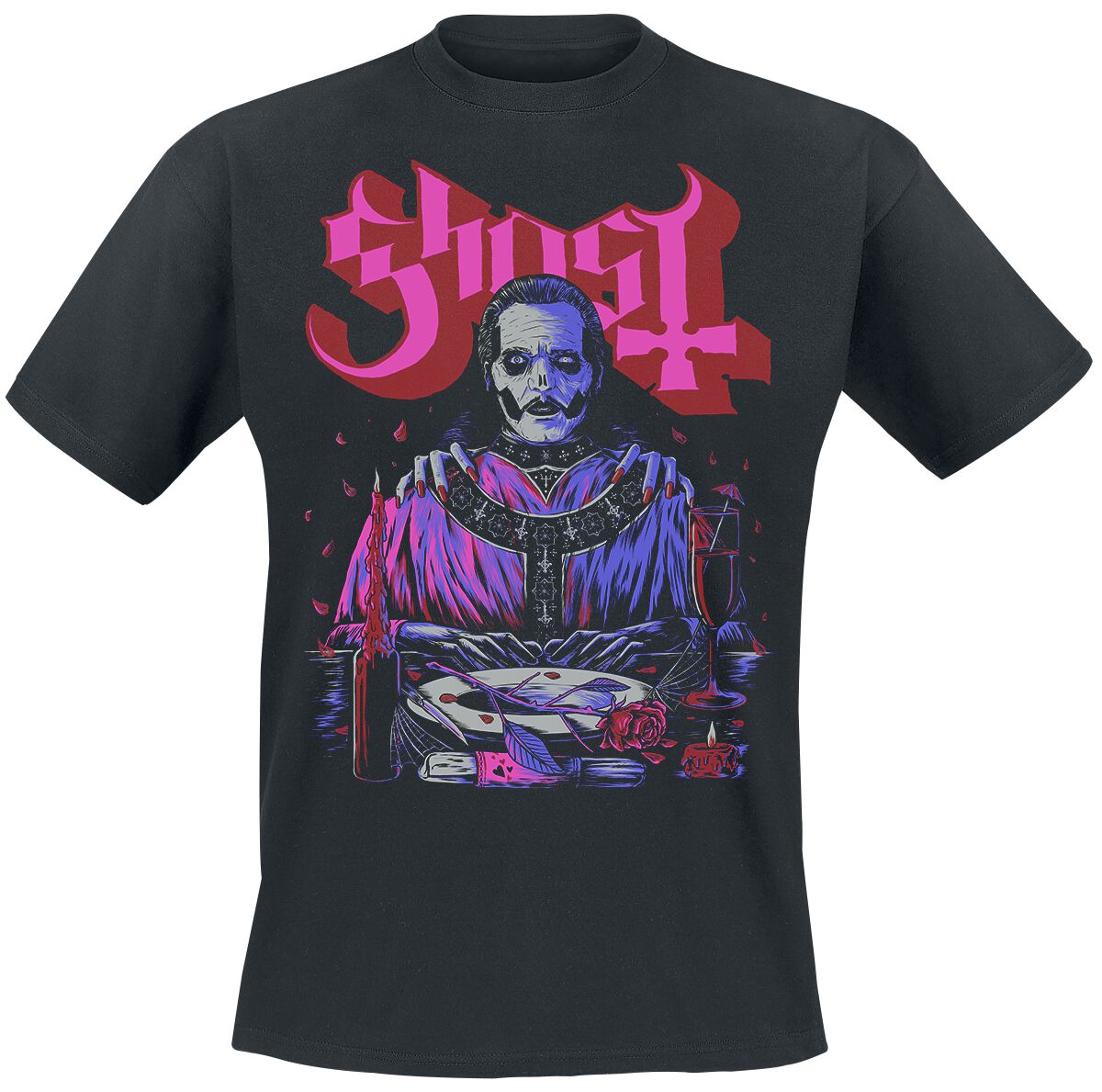 T-Shirt Manches courtes  de Ghost - Be My Valentines Day - S à XXL - pour Homme - noir - Ghost