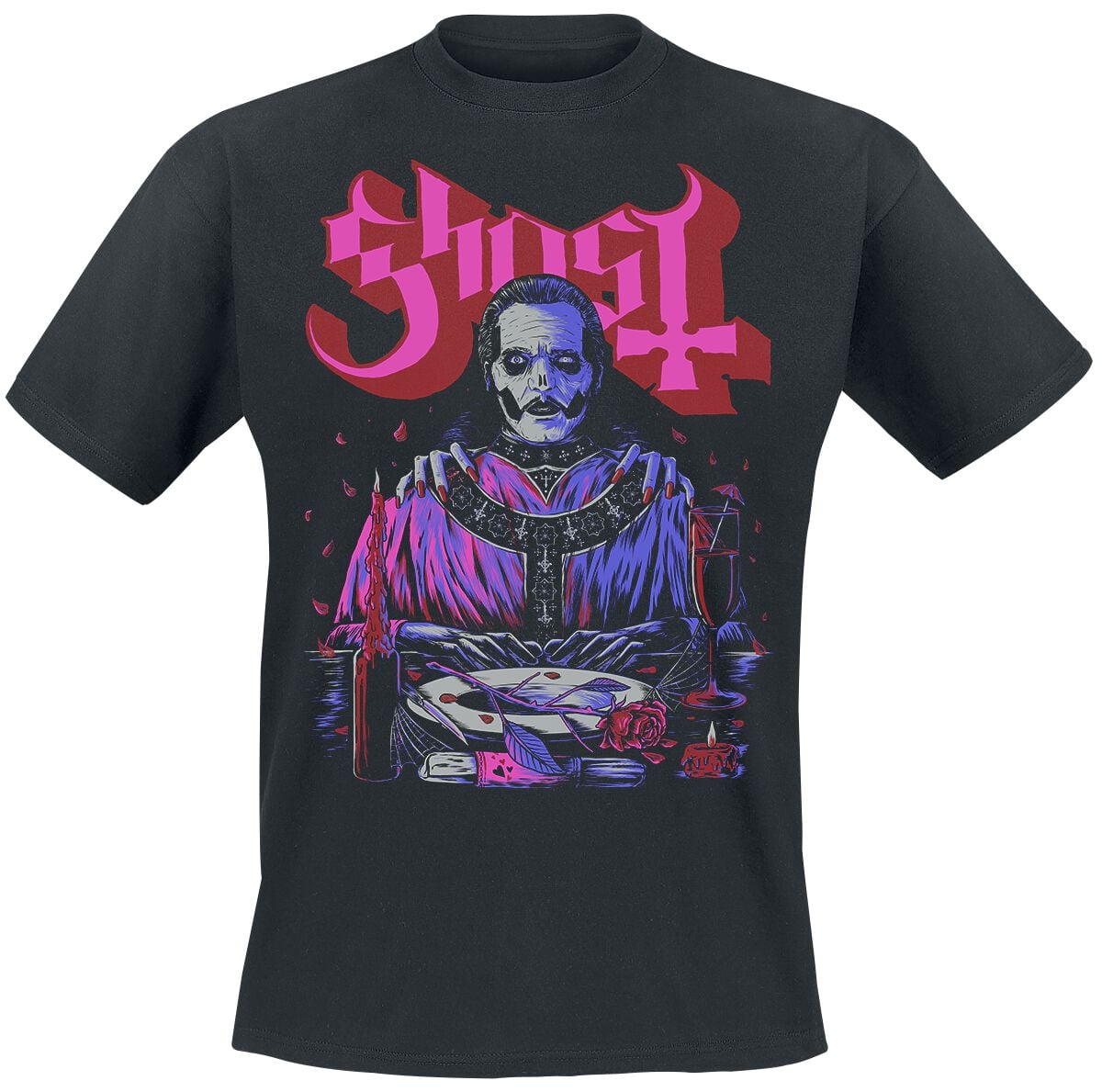 T-Shirt Manches courtes  de Ghost - Be My Valentines Day - S à L - pour Homme - noir - Ghost