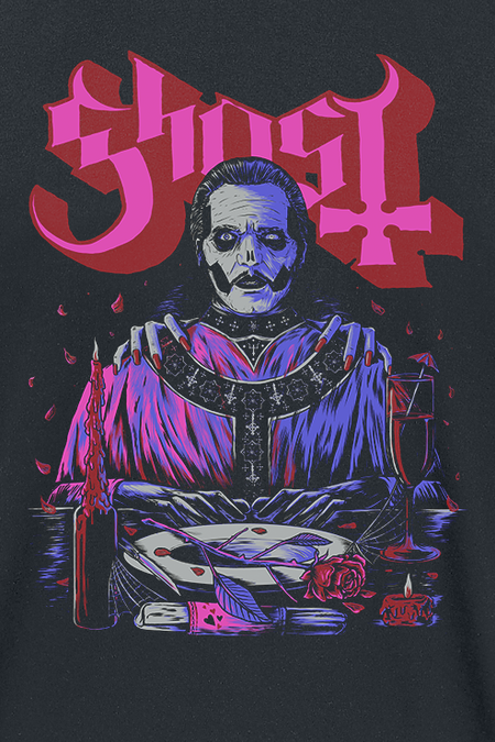 T-Shirt Manches courtes  de Ghost - Be My Valentines Day - S à L - pour Homme - noir - Ghost - View 2