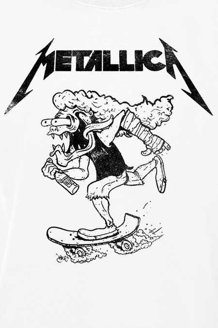 T-Shirt Manches courtes  de Metallica - Hetfield Skates - S à XXL - pour Homme - blanc - metallica - View 2