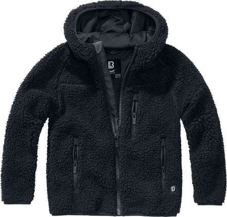 Veste  de Brandit - Veste Enfant Polaire - 146/152 à 170/176 - pour Enfants - noir - Brandit