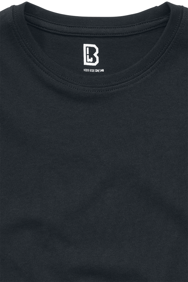 T-shirt  de Brandit - T-Shirt Enfant - 122/128 à 170/176 - pour Enfants - noir - Brandit - View 2