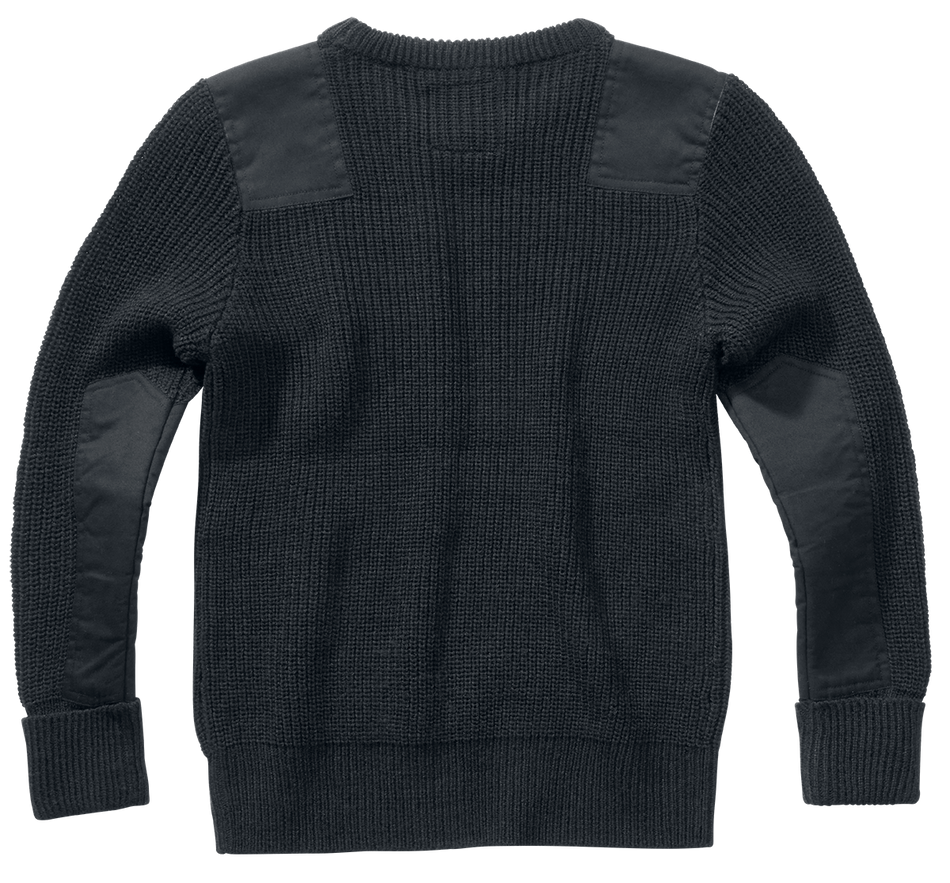 Sweat-Shirt  de Brandit - Pull Enfant BW - 122/128 à 170/176 - pour garçons - noir - Brandit - View 2