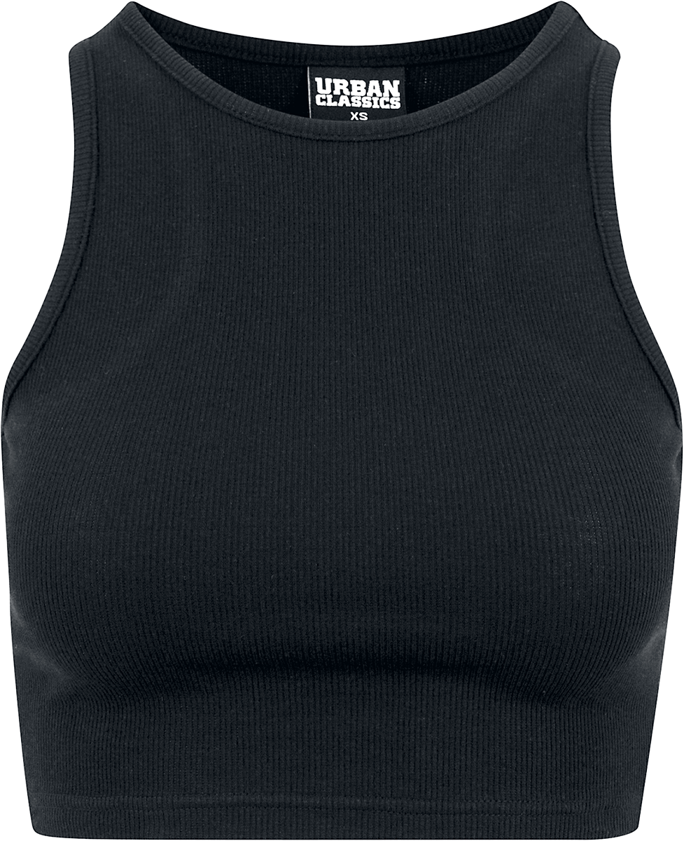 Top  de Urban Classics - Haut Court Côtelé Pre-Pack - Lot De 2 - XS à M - pour Femme - noir - Urban Classics - View 2