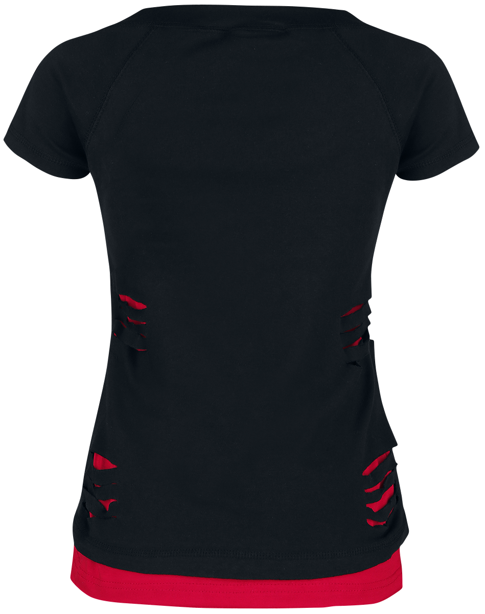 T-Shirt Manches courtes  de Batman - Harley Quinn - Mad Love - M à XXL - pour Femme - noir/rouge - Batman - View 2