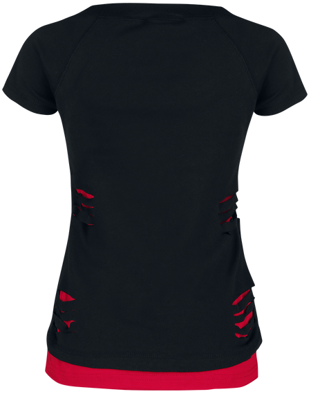 T-Shirt Manches courtes  de Batman - Harley Quinn - Mad Love - M à XXL - pour Femme - noir/rouge - Batman - View 2
