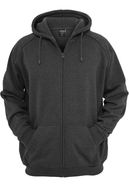 Sweat-shirt zippé à capuche  de Urban Classics - Veste À Capuche Zippée Unie - S à L - pour Homme - anthracite - Urban Classics