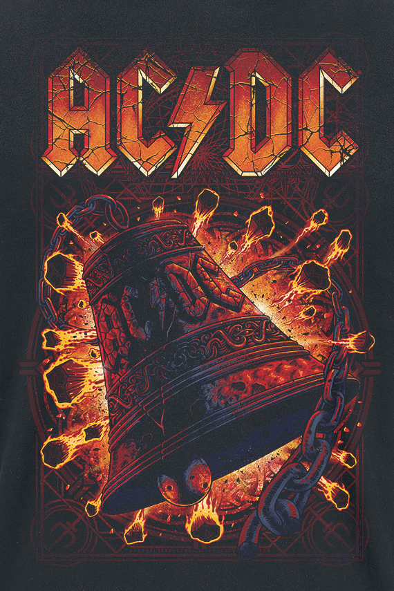 T-Shirt Manches courtes  de AC/DC - Hells Bells Explosion - S à 3XL - pour Homme - noir - AC/DC - View 2