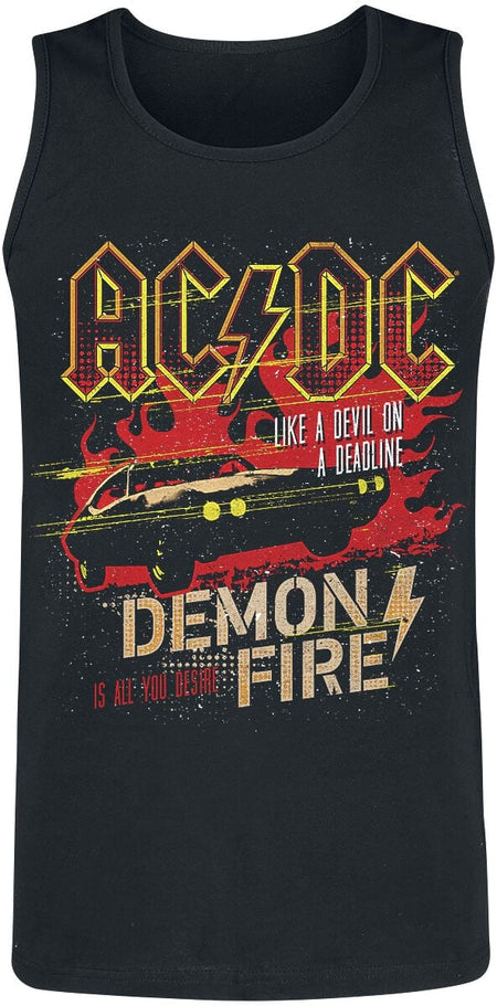 Débardeur  de AC/DC - Demon Fire - S à 3XL - pour Homme - noir - AC/DC