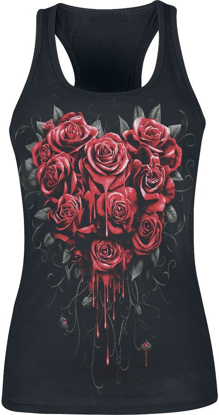 Top Gothic de Spiral - Bleeding Heart - S à XXL - pour Femme - noir - Spiral