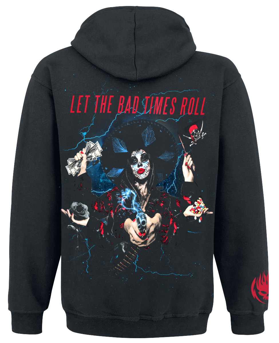 Sweat-shirt à capuche  de The Offspring - Bad Times - S à XXL - pour Homme - noir - The Offspring - View 2