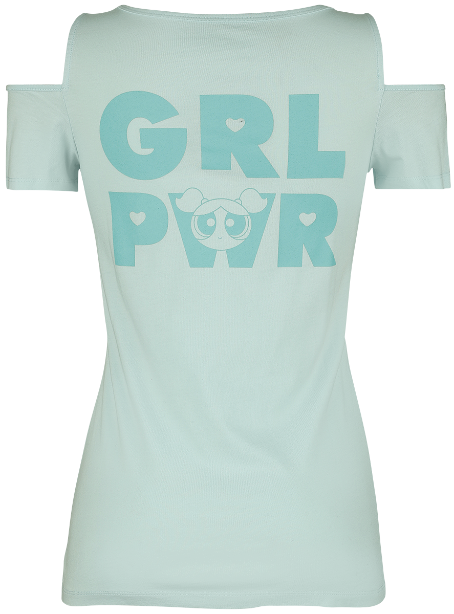 T-Shirt Manches courtes  de Les Super Nanas - Girl Power - S - pour Femme - bleu clair - Les Super Nanas - View 2