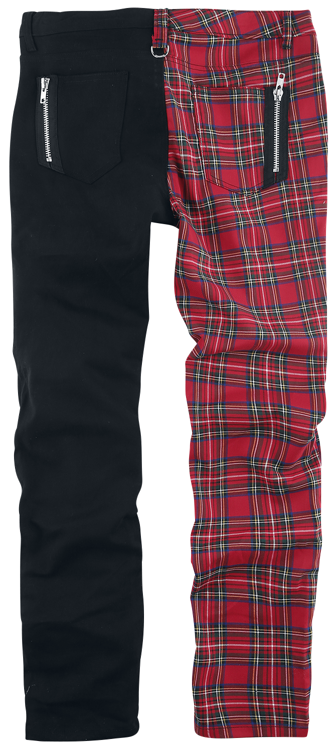 Pantalon en toile Gothic de Banned Alternative - Pantalon Split - S à XXL - pour Homme - rouge/noir - Banned Alternative - View 2