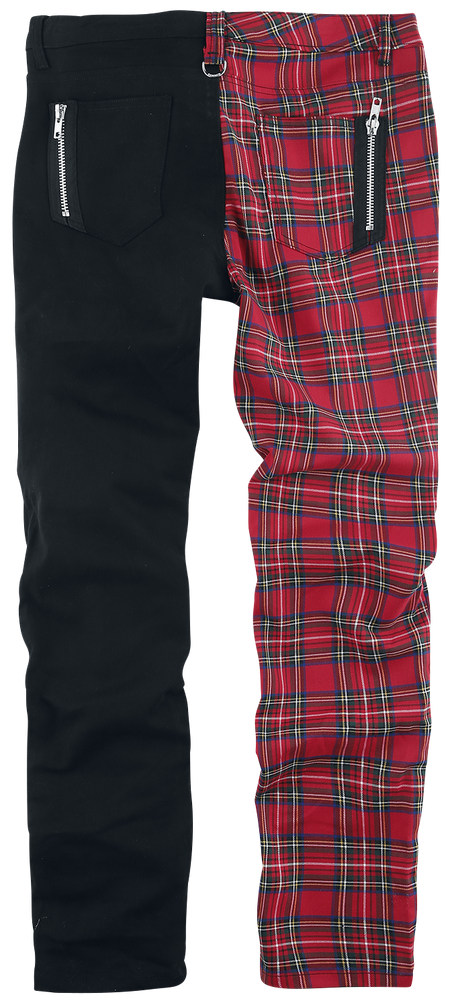 Pantalon en toile Gothic de Banned Alternative - Pantalon Split - S à XXL - pour Homme - rouge/noir - Banned Alternative - View 2
