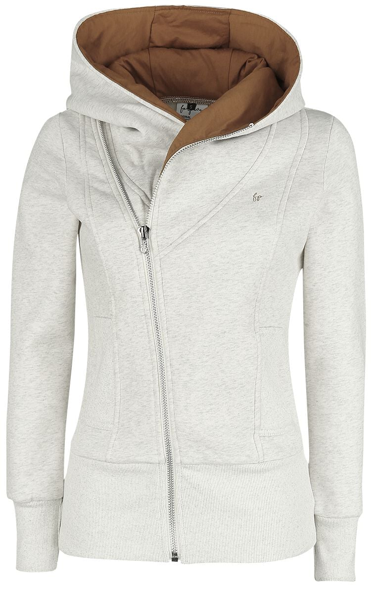 Sweat-shirt zippé à capuche  de Forplay - Sarah - S à XXL - pour Femme - gris chiné - Forplay
