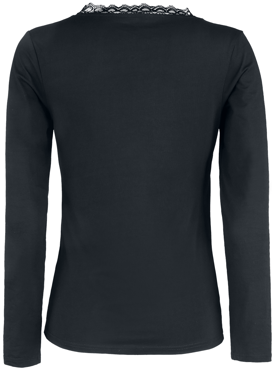 T-shirt manches longues  de Forplay - Breanna - S à XL - pour Femme - noir - Forplay - View 2