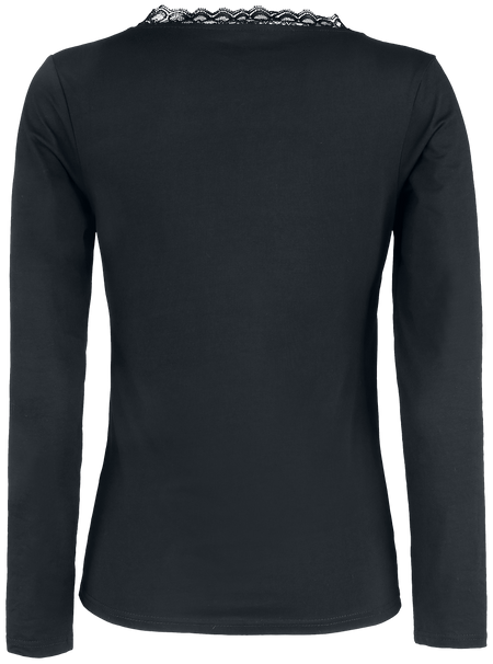 T-shirt manches longues  de Forplay - Breanna - S à XL - pour Femme - noir - Forplay - View 2