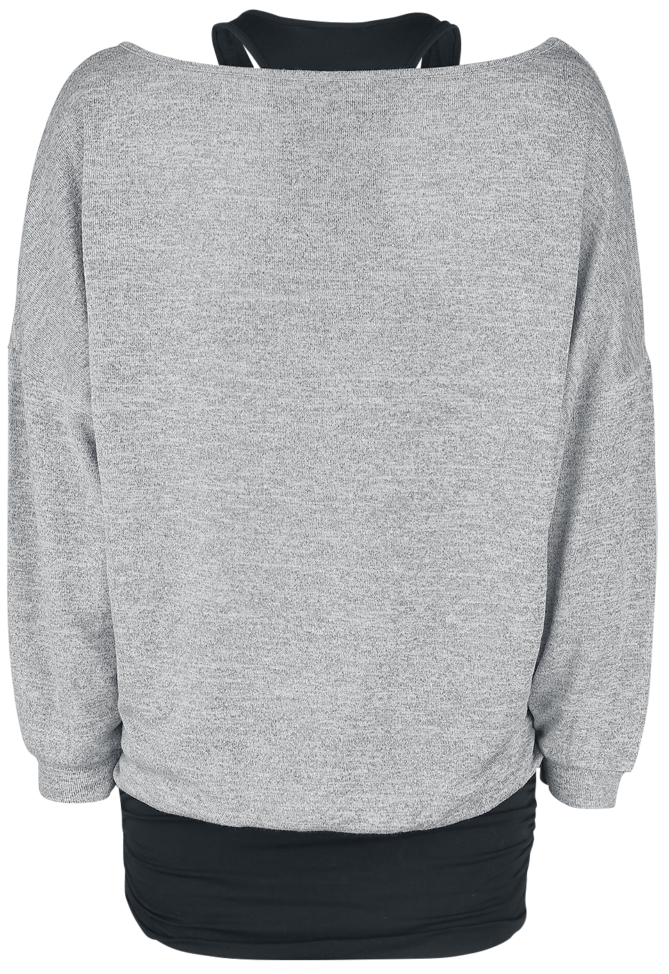 T-shirt manches longues  de Forplay - Billie - S à XXL - pour Femme - noir/gris - Forplay - View 2