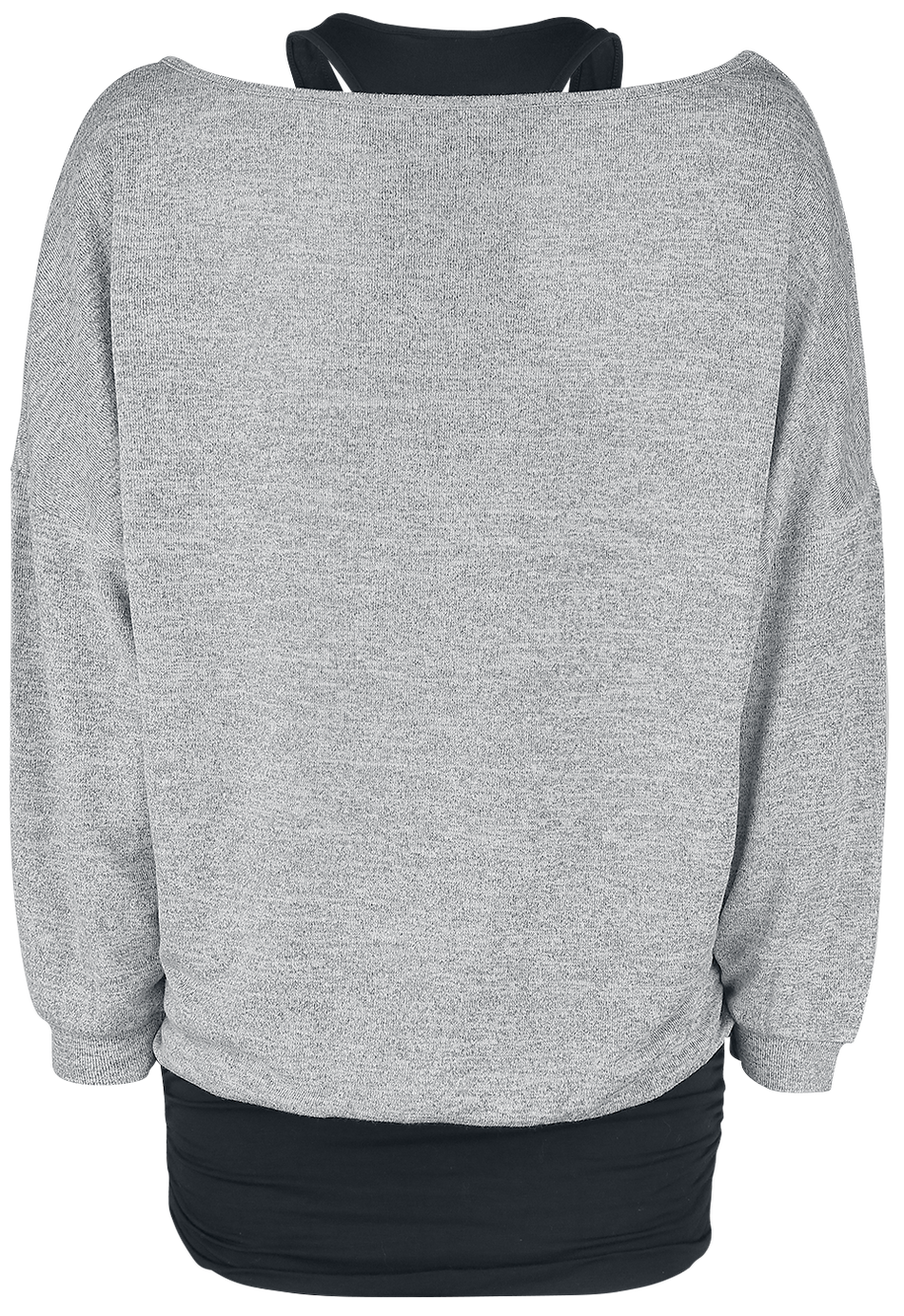 T-shirt manches longues  de Forplay - Billie - S à XXL - pour Femme - noir/gris - Forplay - View 2