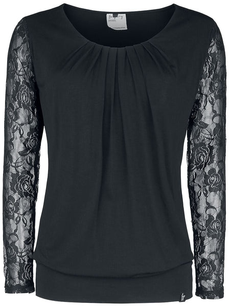 T-shirt manches longues  de Forplay - Debby - S à XXL - pour Femme - noir - Forplay