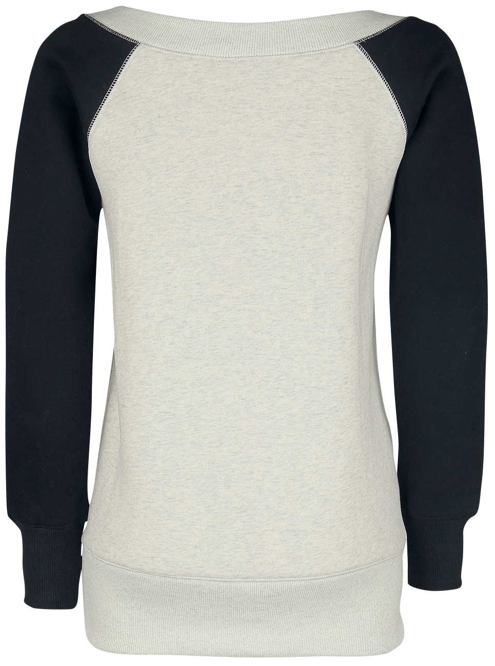 Sweat-shirt  de Forplay - Yuki - S à XXL - pour Femme - gris chiné/noir - Forplay - View 2