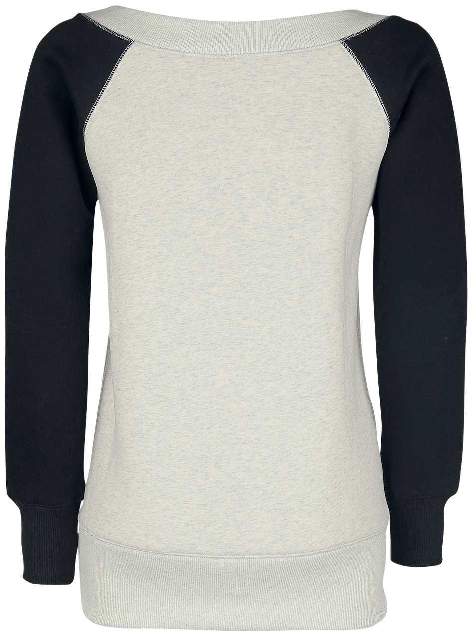 Sweat-shirt  de Forplay - Yuki - S à XXL - pour Femme - gris chiné/noir - Forplay - View 2