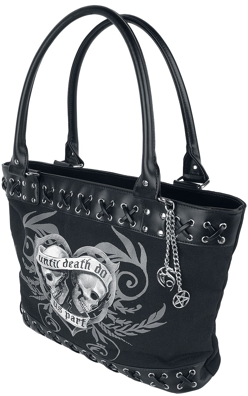 Sac à main Gothic de Gothicana by EMP - Gothicana X Anne Stokes - Until Death - pour Femme - noir - Gothicana by EMP