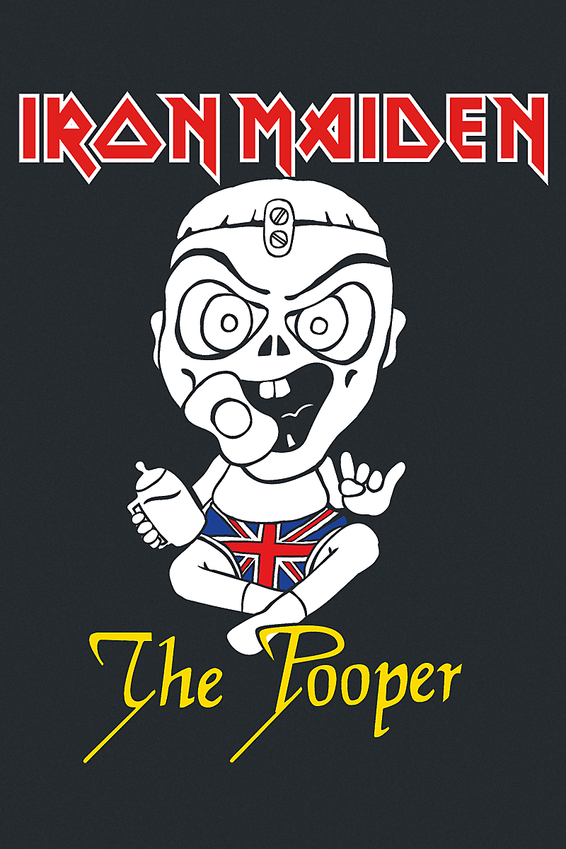 Body  de Iron Maiden - Kids - The Pooper - 56/62 à 86/92 - pour filles & garçonse - noir - Iron Maiden - View 2