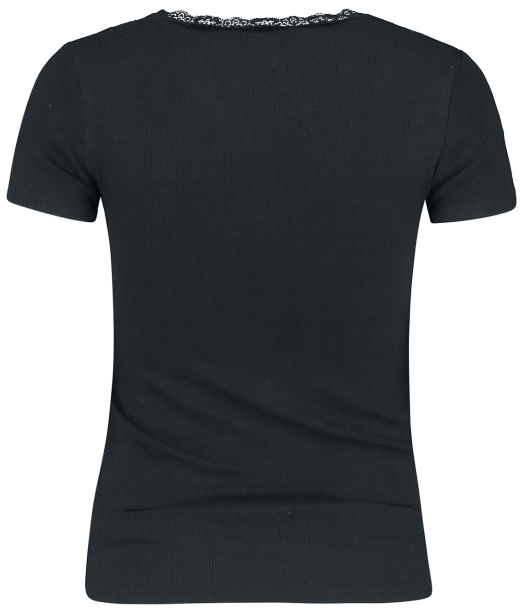 T-Shirt Manches courtes  de Hailys - Mariella - M à L - pour Femme - noir - Hailys - View 2