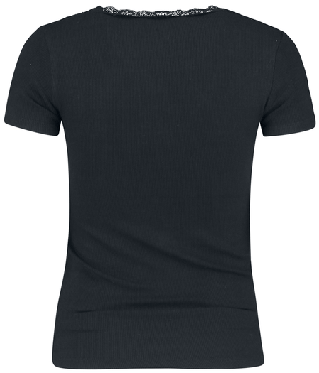 T-Shirt Manches courtes  de Hailys - Mariella - M à L - pour Femme - noir - Hailys - View 2