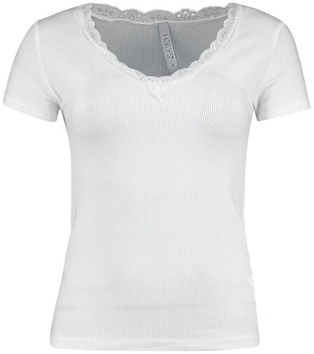 T-Shirt Manches courtes  de Hailys - Mariella - M - pour Femme - blanc - Hailys