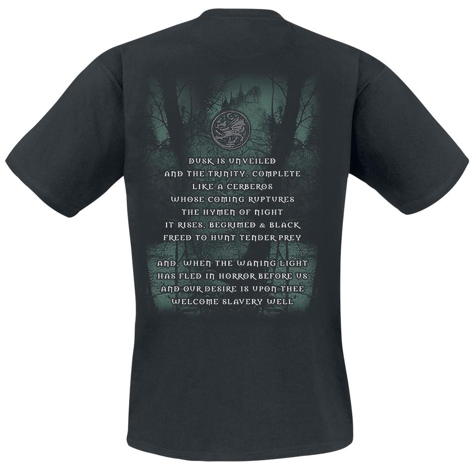 T-Shirt Manches courtes  de Cradle Of Filth - Dusk & Her Embrace - S à XXL - pour Homme - noir - Cradle Of Filth - View 2