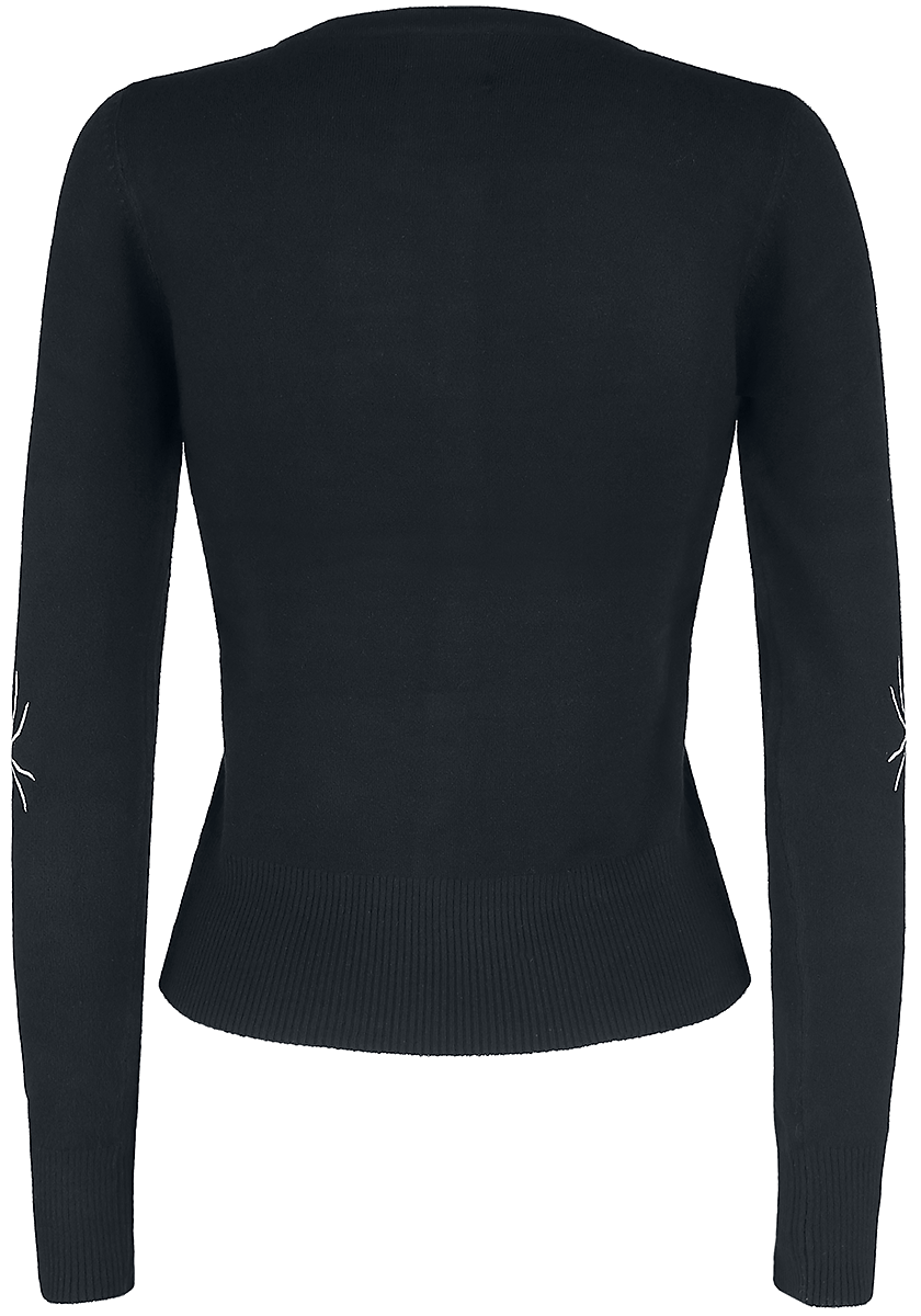 Gilets & Ponchos Rockabilly de Hell Bunny - Gilet Spider - XS à 4XL - pour Femme - noir - hell bunny - View 2