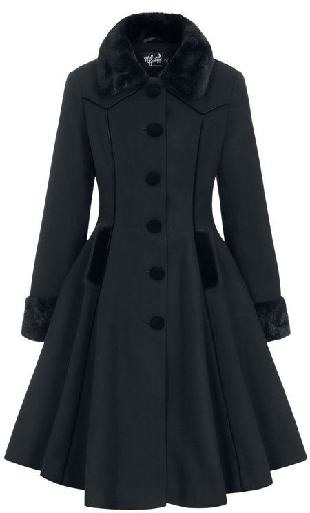 Manteaux Gothic de Hell Bunny - Manteau Olwin - XS à 4XL - pour Femme - noir - hell bunny