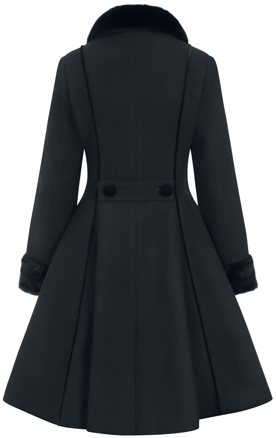 Manteaux Gothic de Hell Bunny - Manteau Olwin - XS à 4XL - pour Femme - noir - hell bunny - View 2