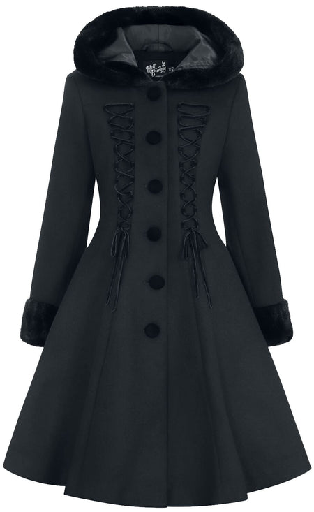 Manteaux Gothic de Hell Bunny - Manteau Amaya - XS à 4XL - pour Femme - noir - hell bunny