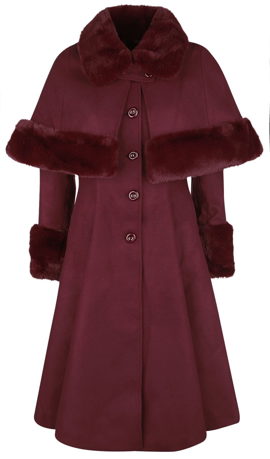 Manteaux Gothic de Hell Bunny - Manteau Capulet - XS à 3XL - pour Femme - rouge - hell bunny