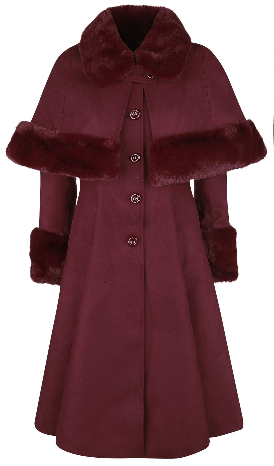 Manteaux Gothic de Hell Bunny - Manteau Capulet - XS à 3XL - pour Femme - rouge - hell bunny